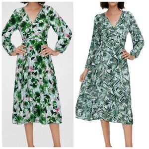 DVF Leo Reversible Bamboo Green/Pollen Green  Size Small BRAND NEW W TAGS